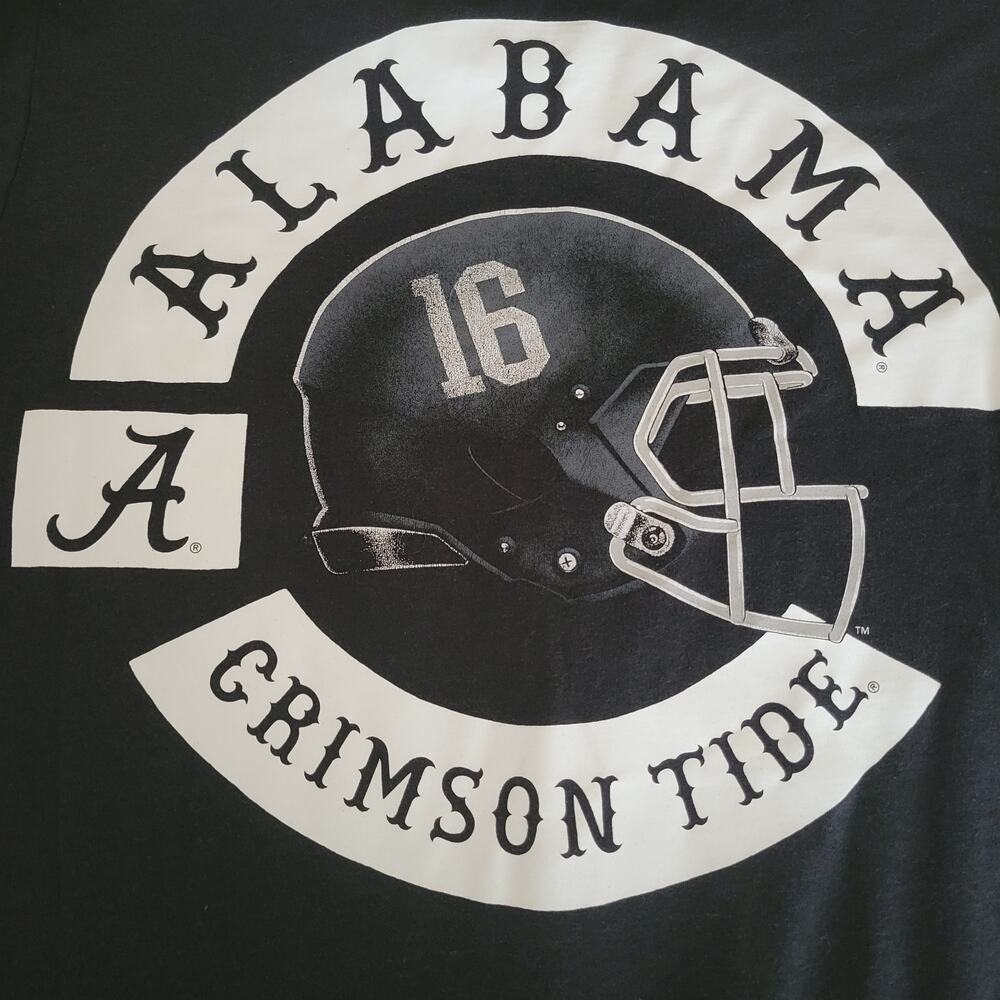 Nike Alabama Black Shirt Helmet with #16 on back Very nice‎ Unique Size Medium - Picture 9 of 9